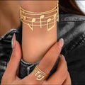 Musical Note Bracelet Ring