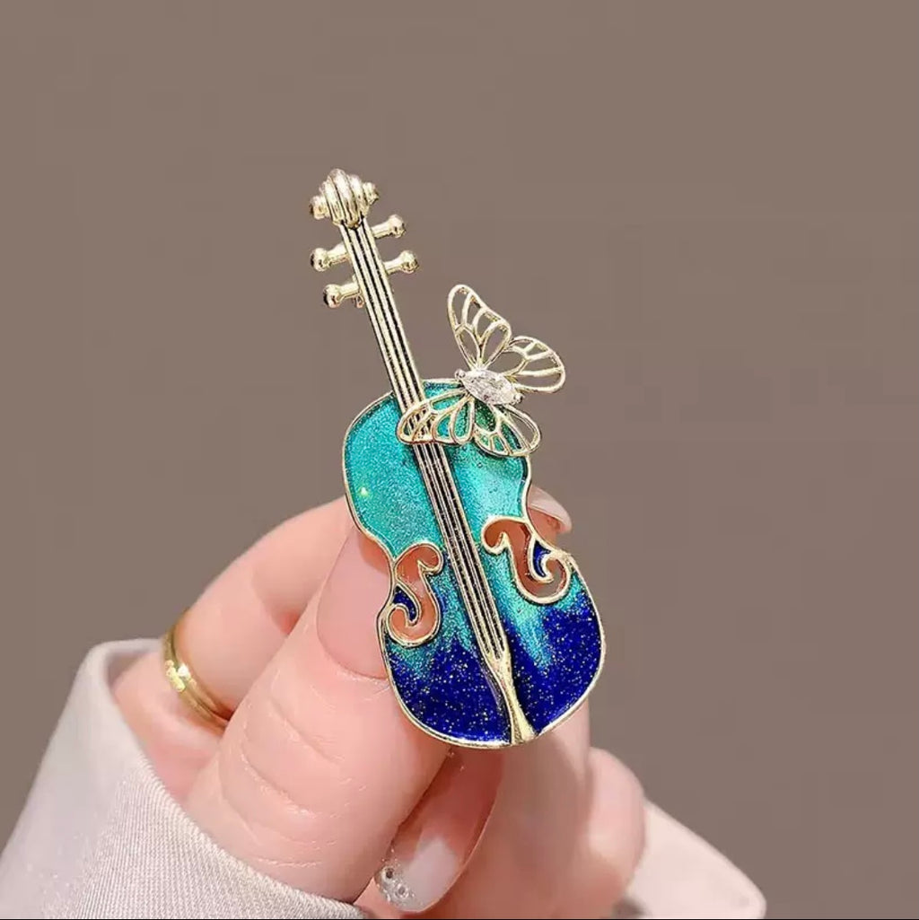Violin Brooch