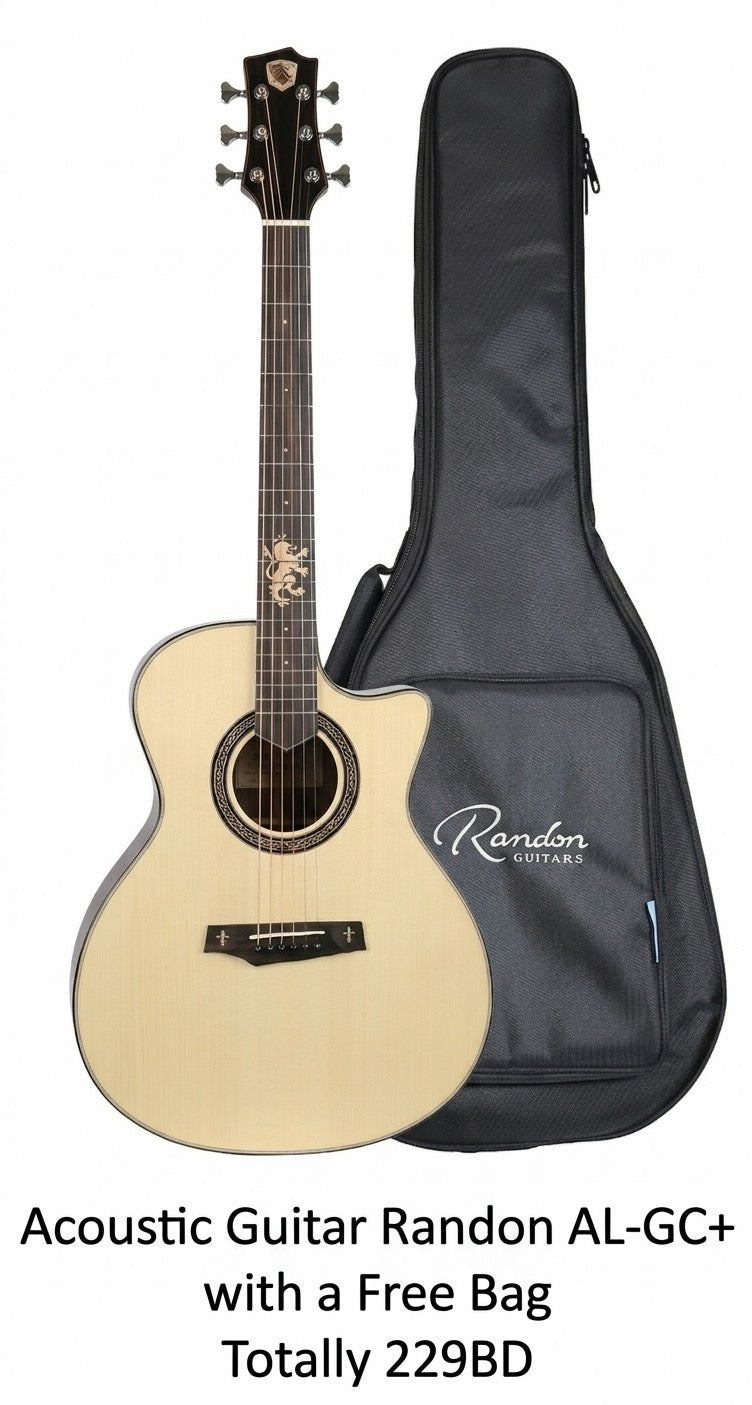 Acoustic Guitar - Randon AL-GC+ - With a Free Bag