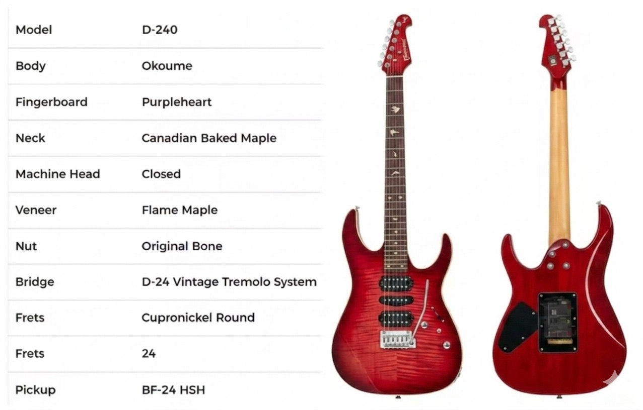 Electric Guitar - Bullfighter D-240 Red