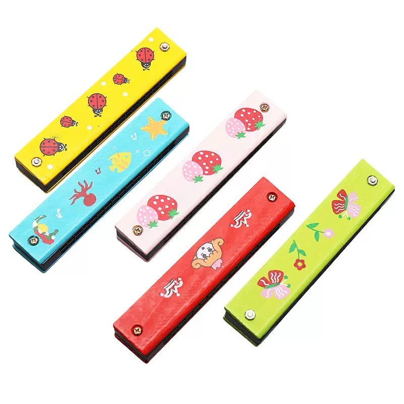 Children's Harmonica - Children's Musical Instrument - Wooden