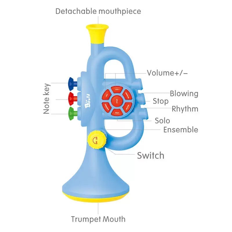 Musical Horn—Children's Musical Instrument—Plastic Horn