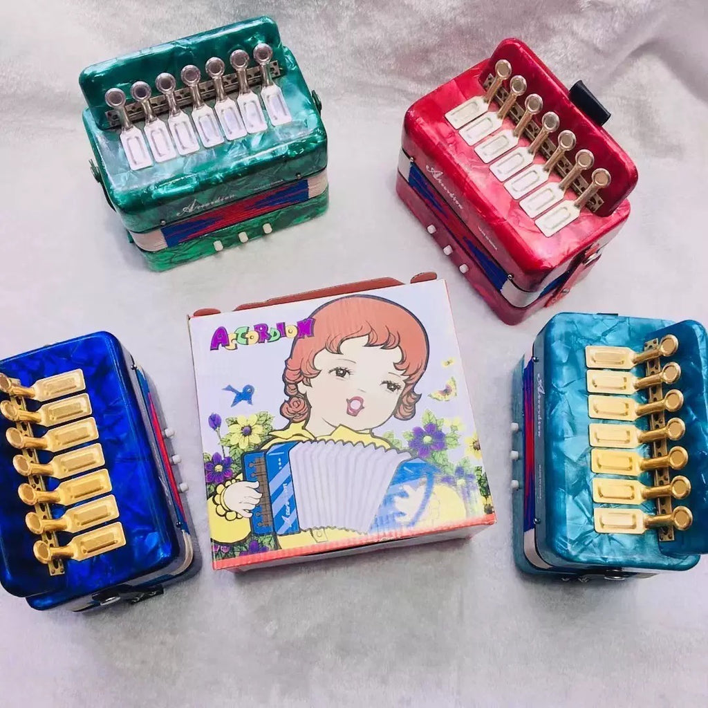 Trumpet Accordion - Children's Instrument - Wooden Accordion