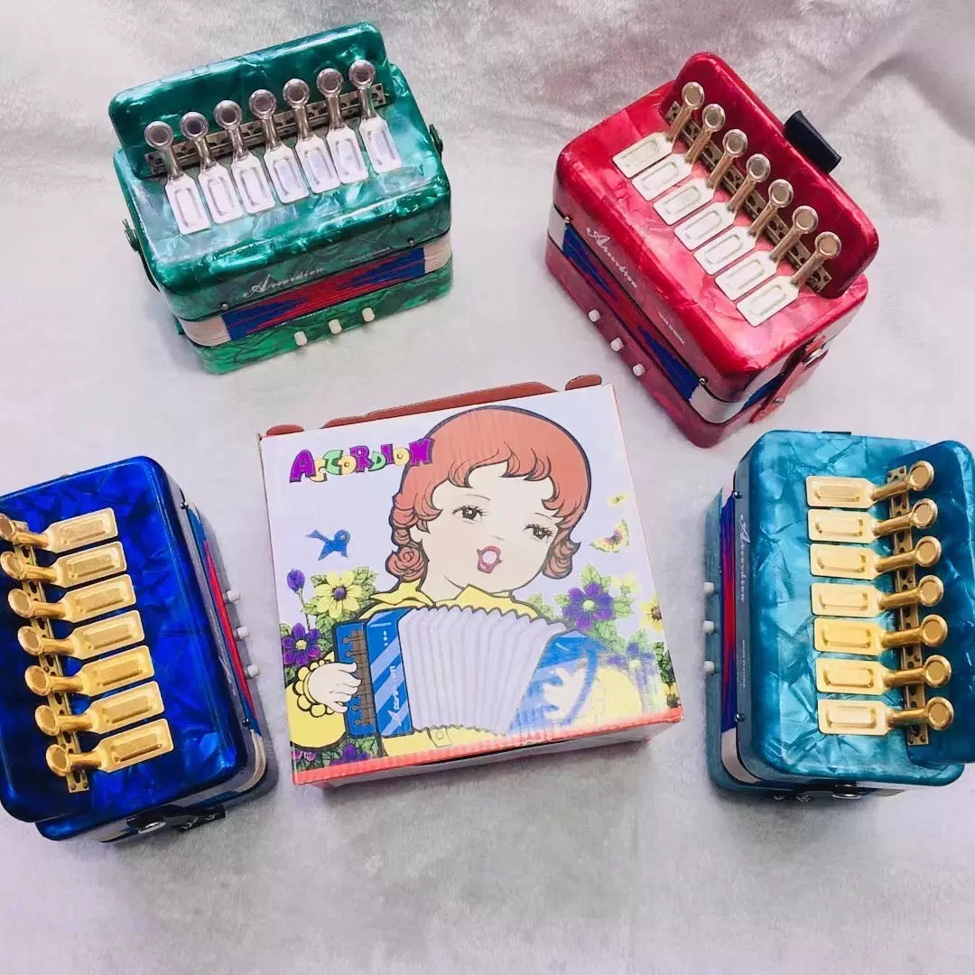 Trumpet Accordion - Children's Instrument - Wooden Accordion