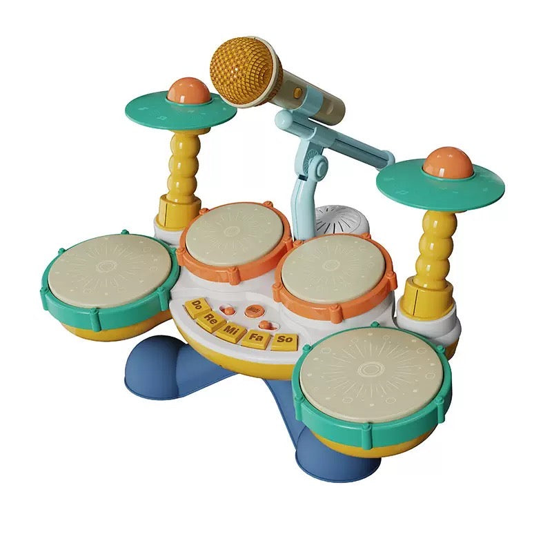 Four-Drum Musical Jazz Drum - Children's Instrument - Plastic Musical Drum