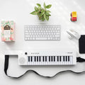 Portable Electronic Keyboard with Microphone - Children's Musical Instrument - Plastic Electronic Keyboard