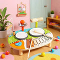 Wooden Multifunctional Drum and Percussion Instrument - Children's Musical Instrument - Wooden