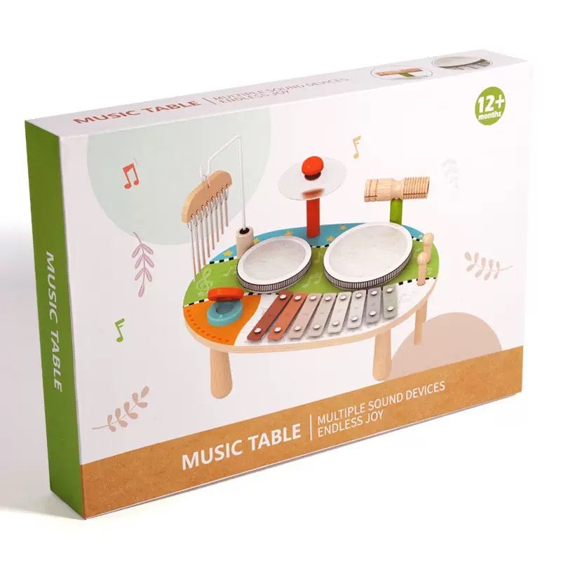 Wooden Multifunctional Drum and Percussion Instrument - Children's Musical Instrument - Wooden