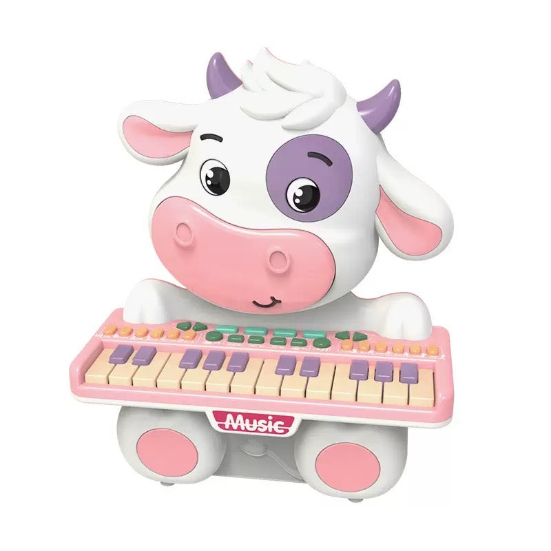 Cute Cow Electronic Keyboard - Children's Musical Instrument - Plastic Electronic Keyboard
