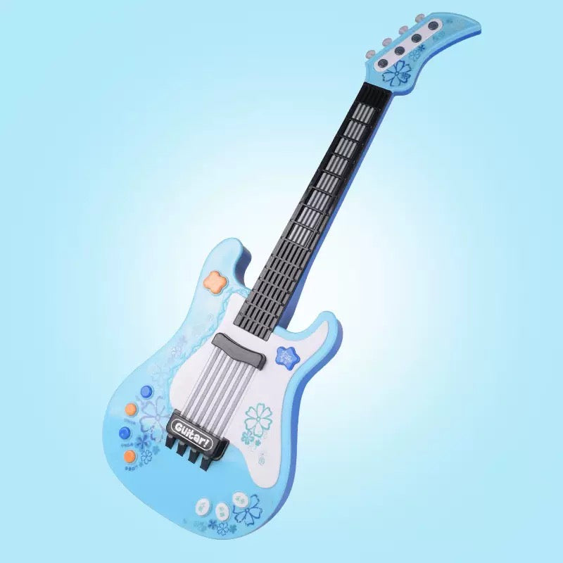 Musical Electric Guitar Toy - Children's Musical Instrument - Plastic