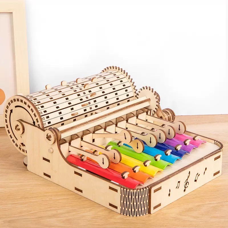 Hand-Cranked Percussion Instrument - Children's Musical Instrument - Wooden