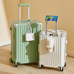 Travel Suitcase with Cup Holder - 20 Inch
