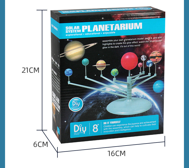 Eight Planets Solar System Model Celestial Instrument DIY Science Experiment Educational Children's Toy Set