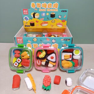Kids Cute Lunch Box, Dessert & Makeup Eraser Set