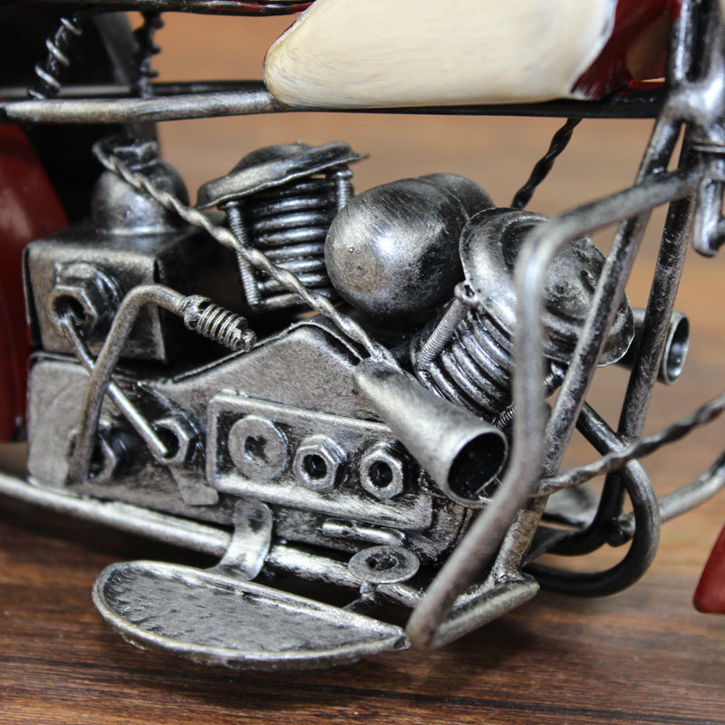 Retro Motorcycle Model Ornament