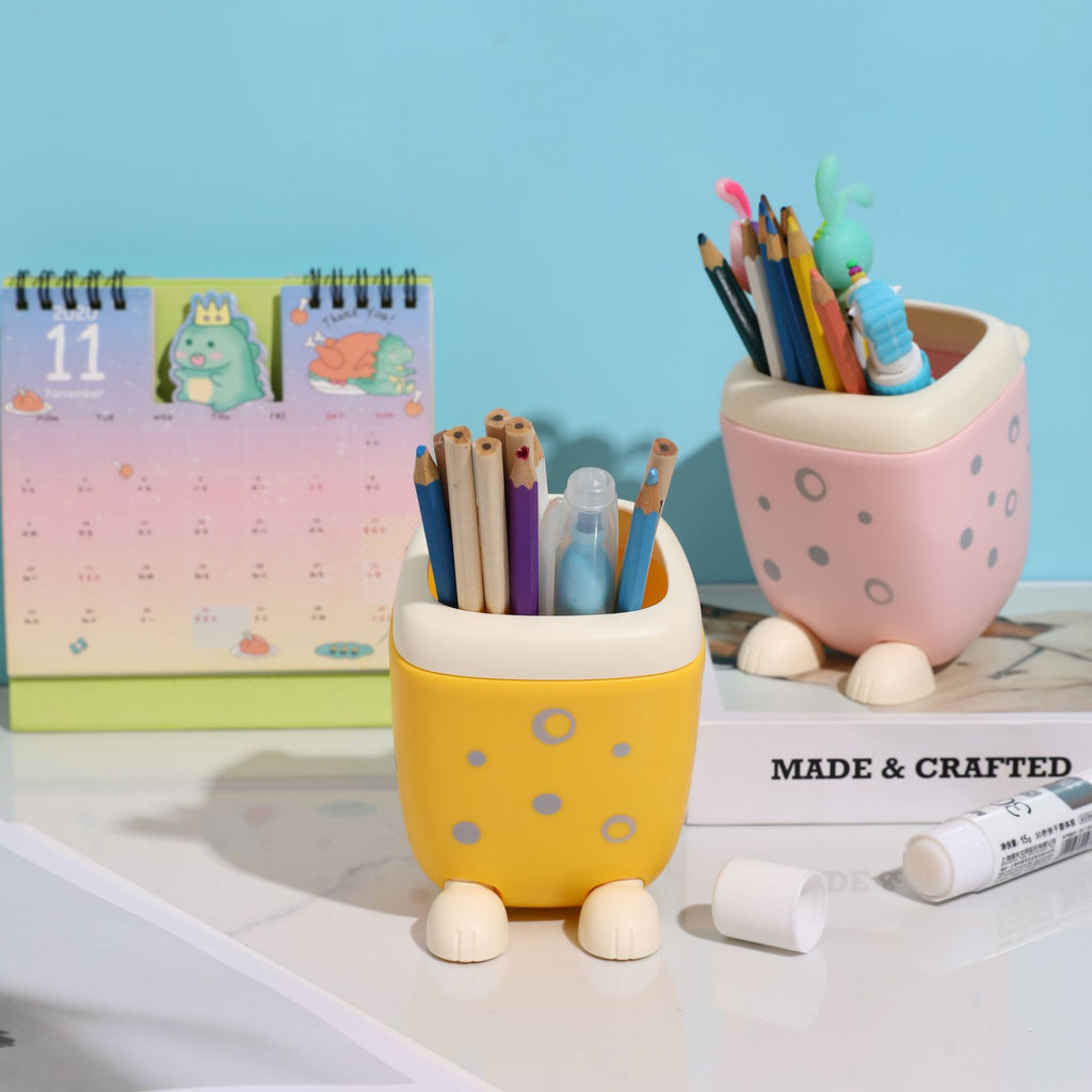 Creative Cartoon Cheetah Pen Holder Student Multifunctional Desktop Storage Box