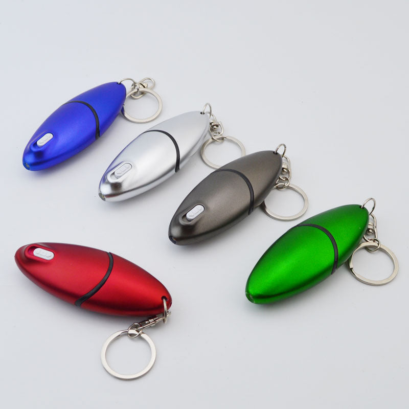 Oval Screwdriver Tool Pen Multi-Function Keychain LED Light Pen