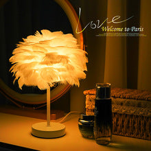 Luxury Feather Bedside Lamp