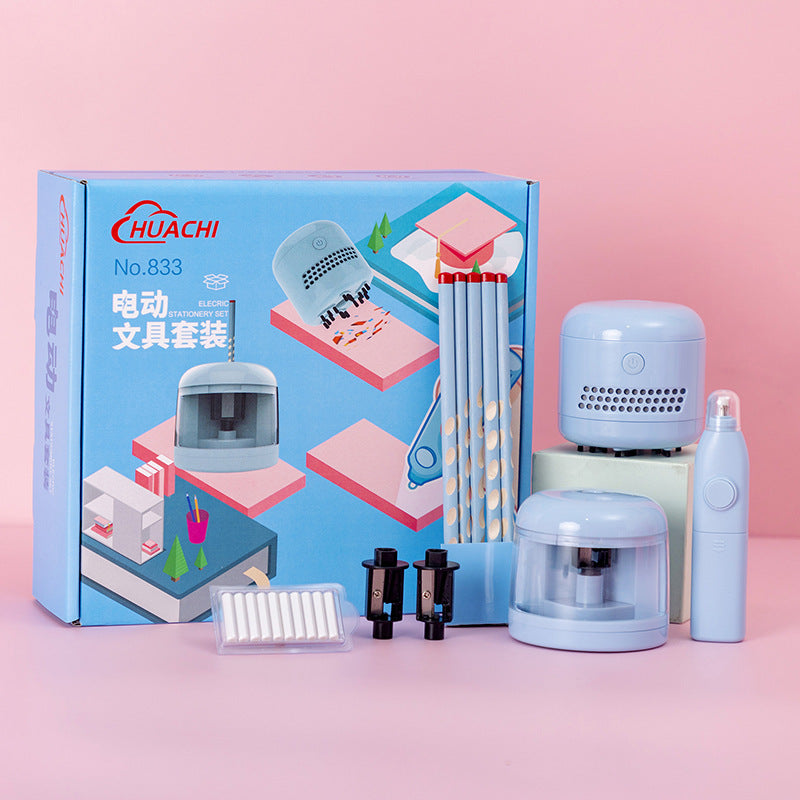 Electric Stationery Set Gift Box Study Supplies Big Gift Pack Children's Back-to-School Gift
