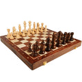 High-end Solid Wood Chess Set Large Children's Wooden Folding Chessboard for Official Chess Competitions