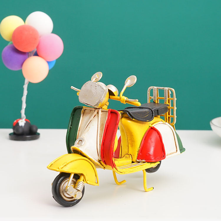 Retro Motorcycle Model Ornament