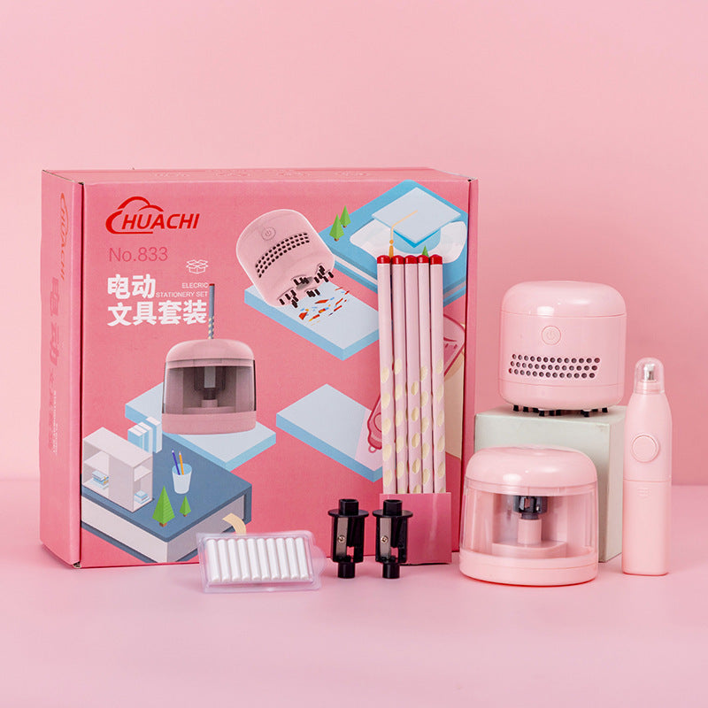 Electric Stationery Set Gift Box Study Supplies Big Gift Pack Children's Back-to-School Gift