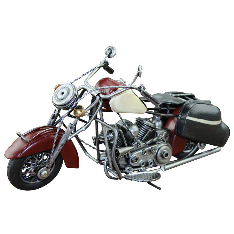 Retro Motorcycle Model Ornament