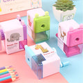 Cartoon Single-Hole Pencil Sharpener Manual Pencil Sharpener Boxed