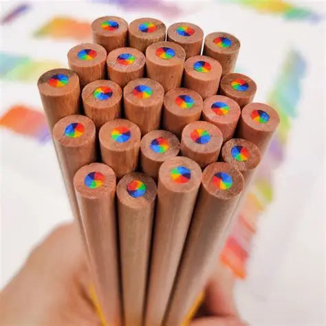 Multi-color Pencil Rainbow Gradient Color Blending Pencil