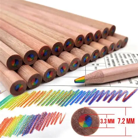 Multi-color Pencil Rainbow Gradient Color Blending Pencil