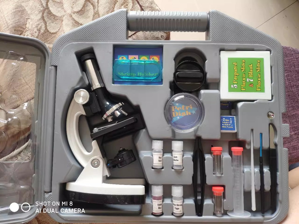 1200x Scientific Experiment High-Magnification Professional Biological Teaching Microscope