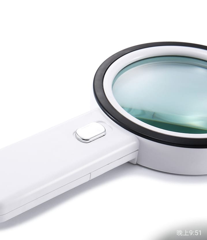 Upgraded 30x Large 125MM Magnifying Glass with Lights for Students and Older Reading