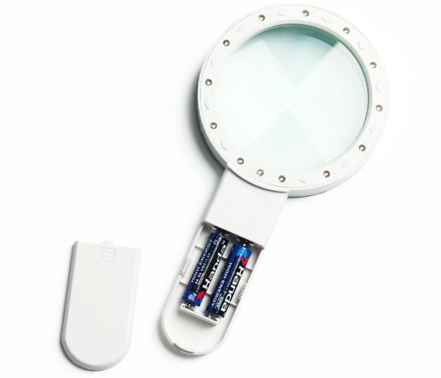 Upgraded 30x Large 125MM Magnifying Glass with Lights for Students and Older Reading