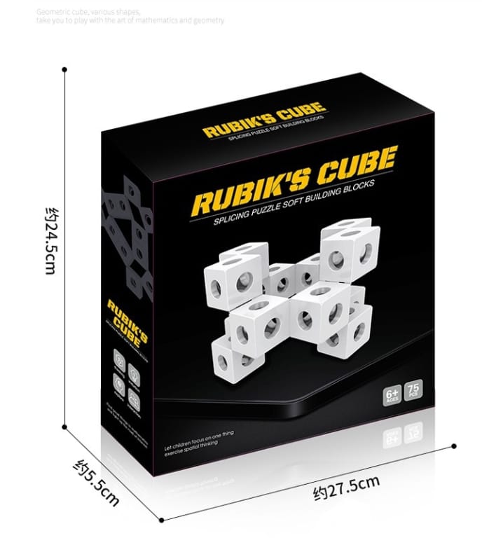 3D Rubik's Cube Building Blocks Spatial Thinking Children's Gift Educational Toy Boys Assembly