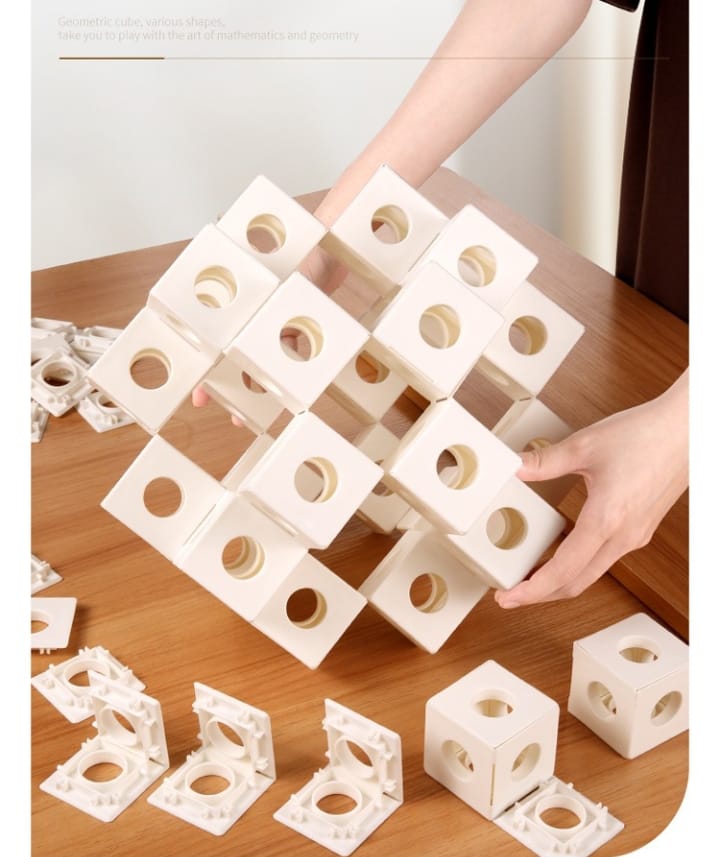 3D Rubik's Cube Building Blocks Spatial Thinking Children's Gift Educational Toy Boys Assembly