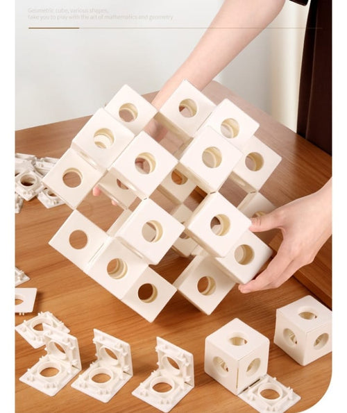 3D Rubik's Cube Building Blocks Spatial Thinking Children's Gift Educational Toy Boys Assembly