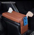 Car Armrest Pad with Tissue Box & Storage Bag