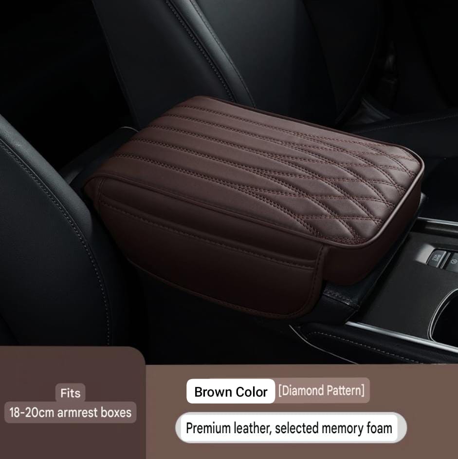 Universal Car Armrest Pad with Storage Bag - Extra Wide