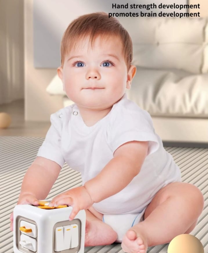 Children's Cubic Rubik's Cube 3D Busy Ball Spinning Enlightenment Baby 1-3 Educational Early Learning Toy for Cross-border