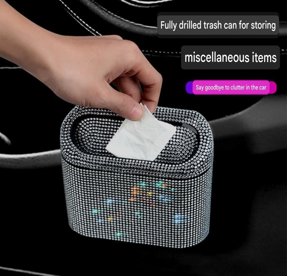Sparkling Car Trash Can