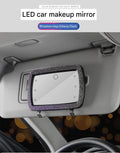 Sparkling Car Sunshade LED Light Makeup Mirror