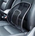 Car Seat Chair Massage Back Lumbar Support Mesh Ventilated Cushion Pad Black