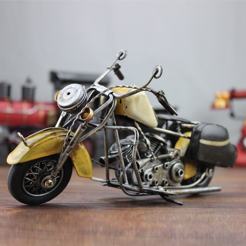 Retro Motorcycle Model Ornament