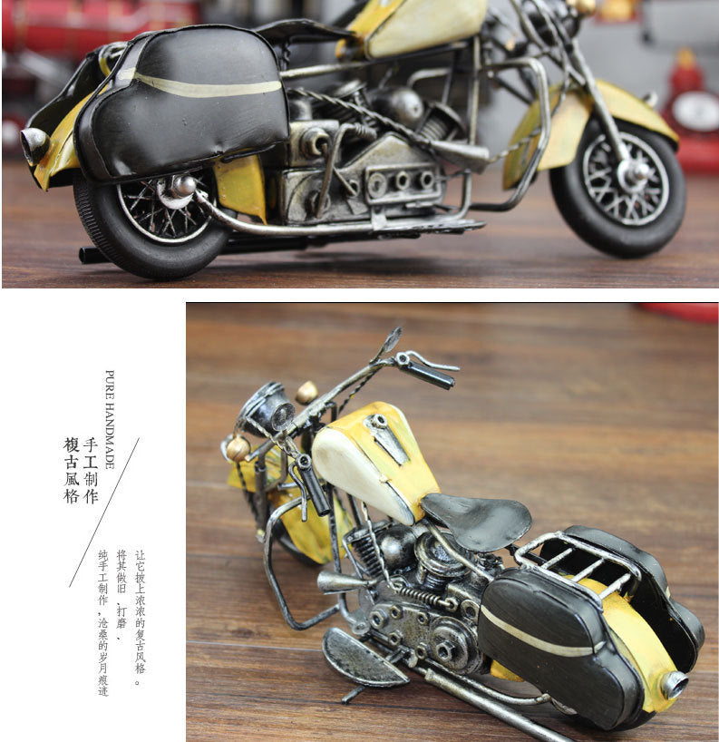 Retro Motorcycle Model Ornament