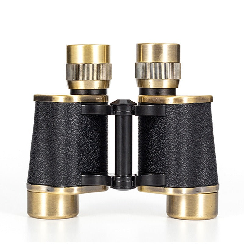 Professional Binoculars Bronze Binoculars 8X30 High-definition Outdoor Binoculars Portable Low-light Night Vision