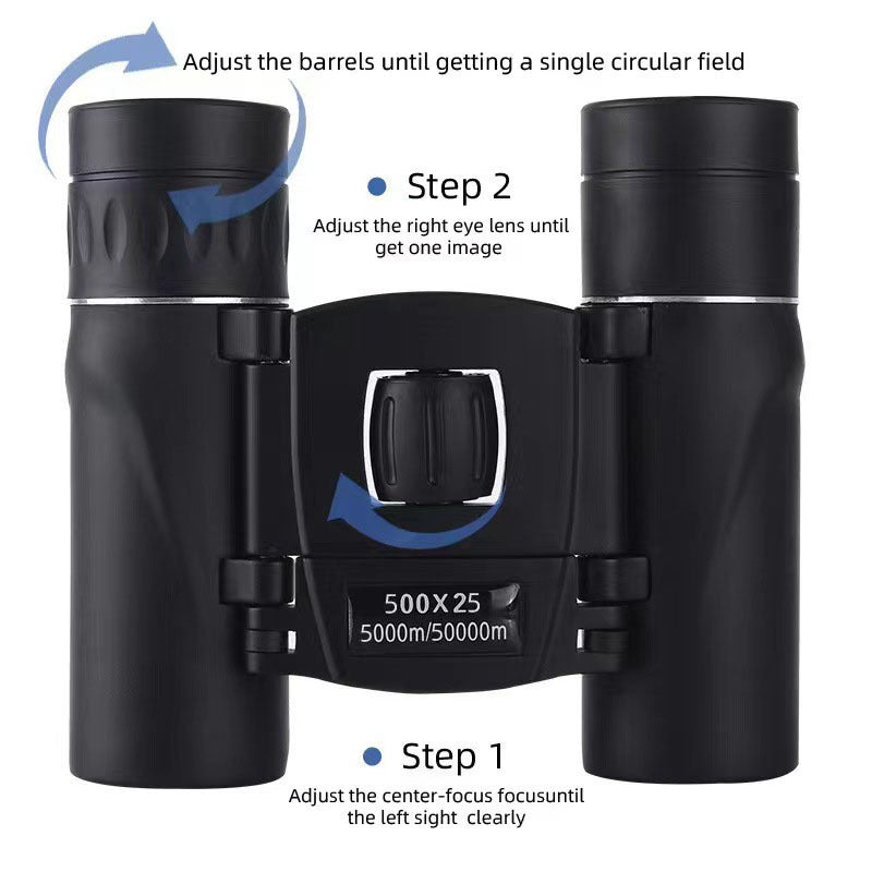 Binoculars  Low-light Night Vision Long-distance High-magnification High-definition Outdoor Mini Portable Binoculars