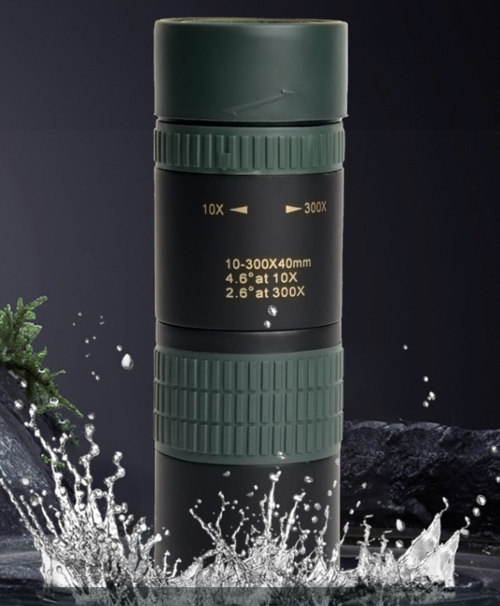 Zoom Monocular Telescope 10-300x40 Zoom Mobile Phone Photography High-Power HD Telescope