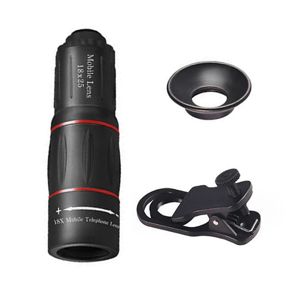 Telephoto Mobile Phone Lens 18X25 High-definition High-magnification Monocular Telescope  External Phone Attachment