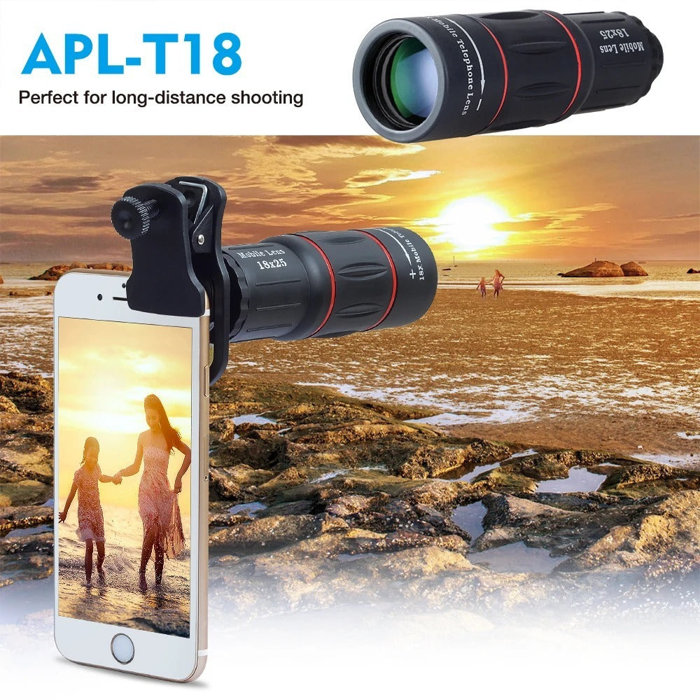 Telephoto Mobile Phone Lens 18X25 High-definition High-magnification Monocular Telescope  External Phone Attachment