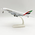 20CM Aircraft Model Emirates A380 Solid Alloy Aviation Model Static Ornament with Landing Gear
